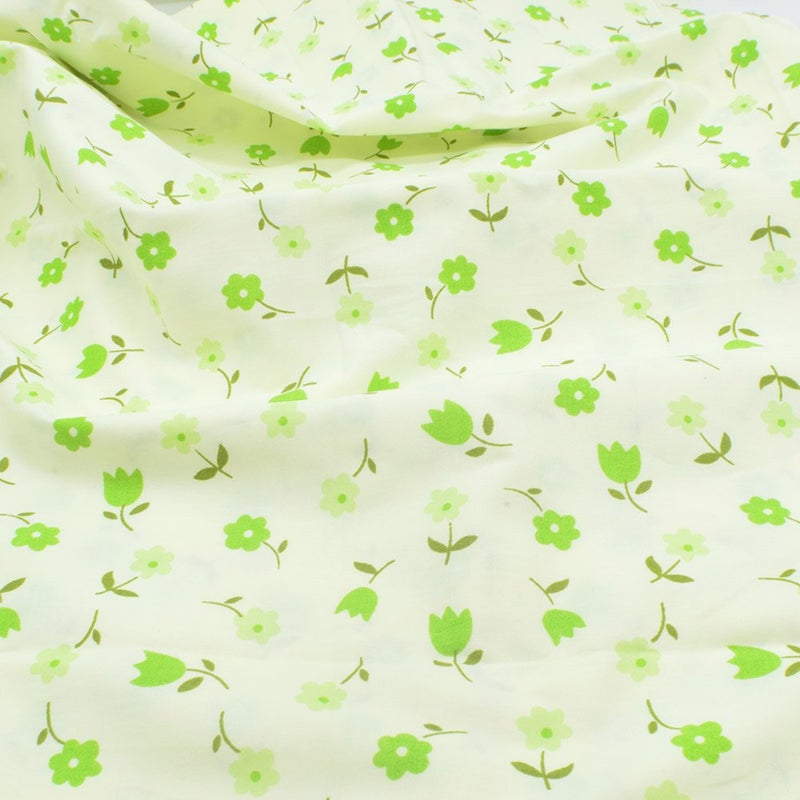 iNee Green Floral Fat Quarters Quilting Fabric Bundles, Sewing Fabric for Quilting Craftting,18 x 22 inches (Green Floral) - Image 5